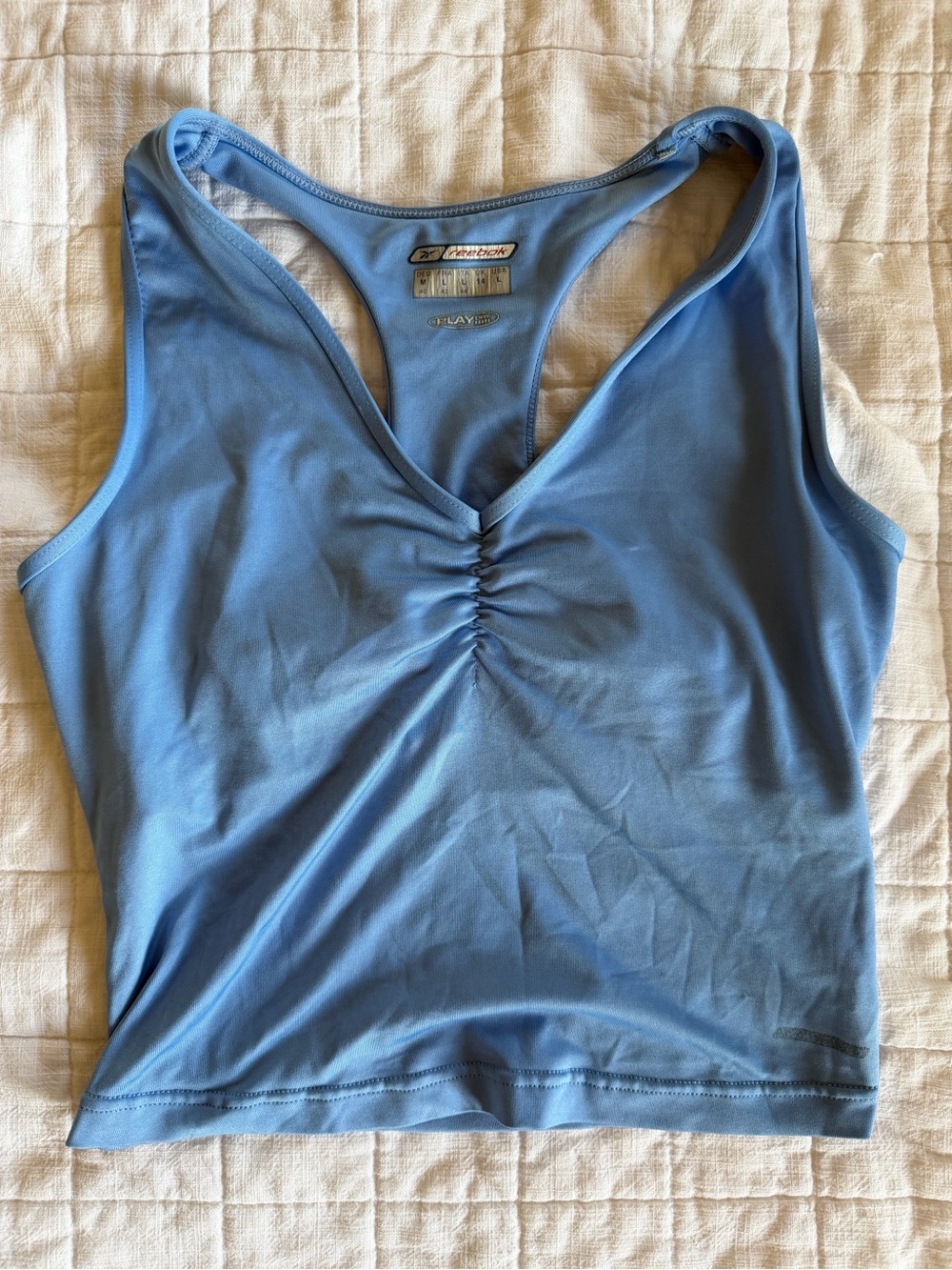 Reebok Light Blue Performance Racerback Tank